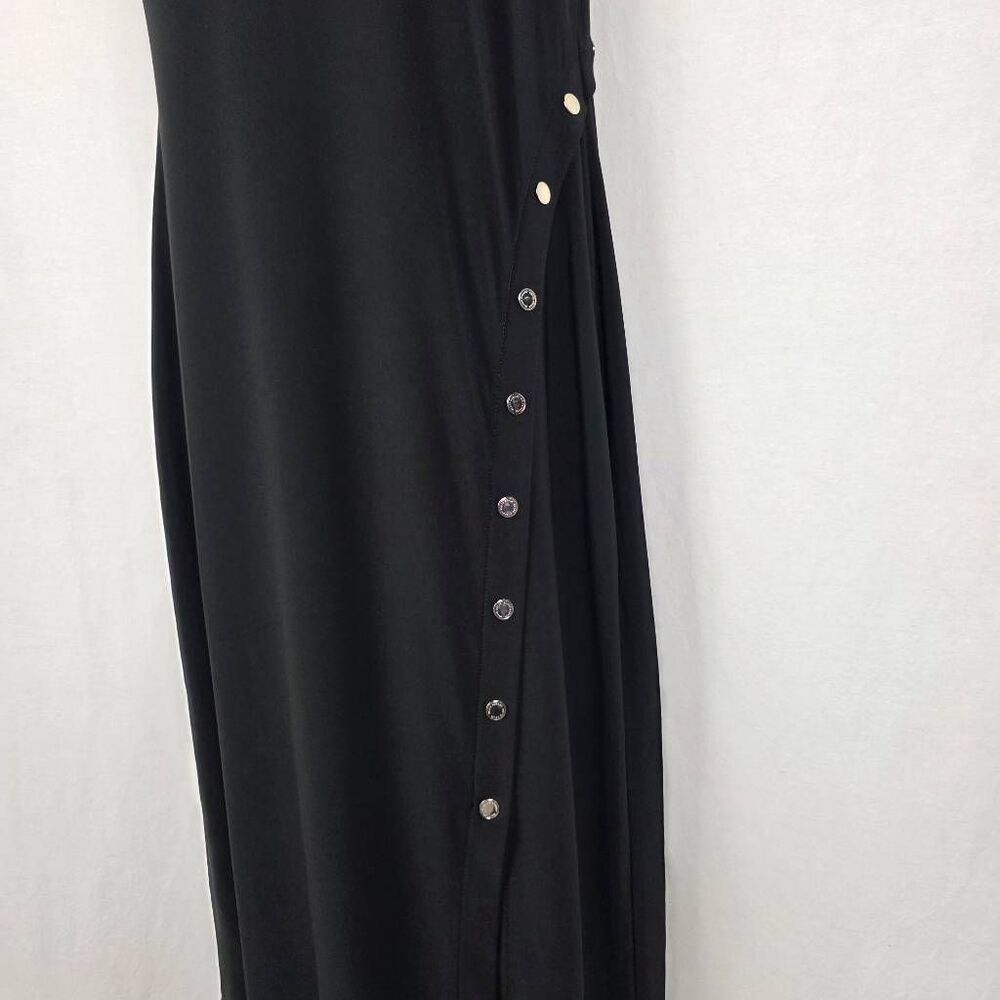 White House Black Market Black Maxi Dress Small Sleeveless Studded - Picture 6 of 11